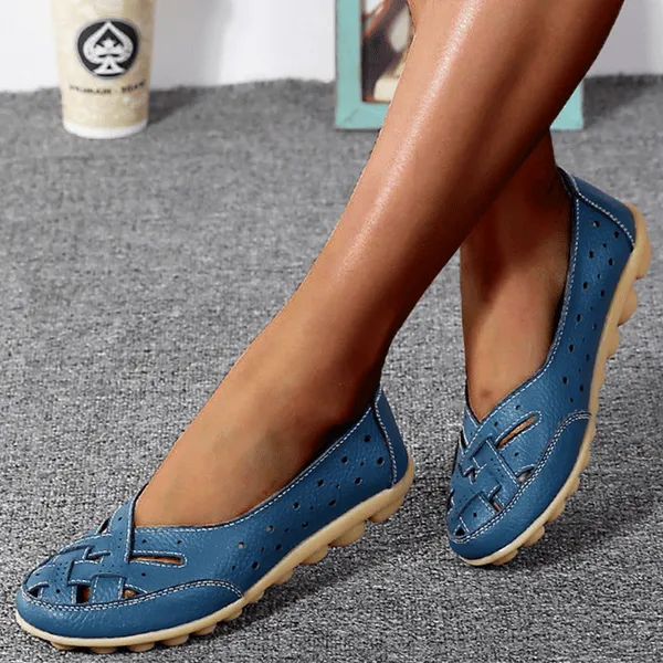 Orthopedic leather sandals