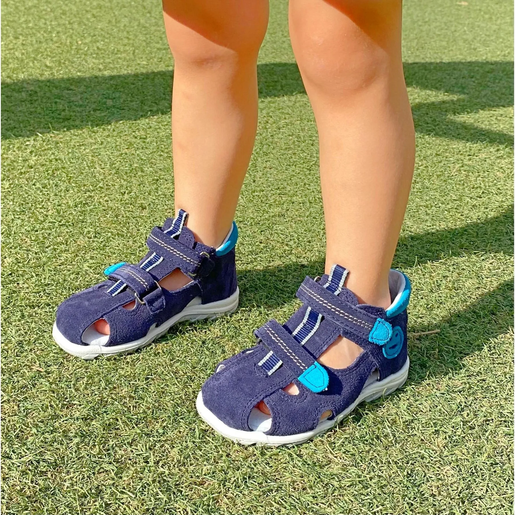 orthopedic toddler boy sandals: T102: color blue turquoise