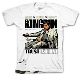 Retro 5 White Black Trust issues Shirt