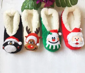 Santa-themed Non-slip Christmas Slippers