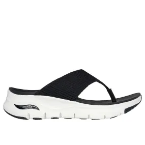 SKECHERS Women's Arch Fit Easy Day Sandal (Black)