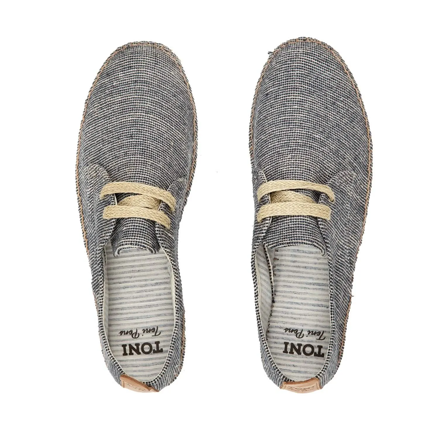 Striped Cotton Blend Espadrilles for Men - David-WL