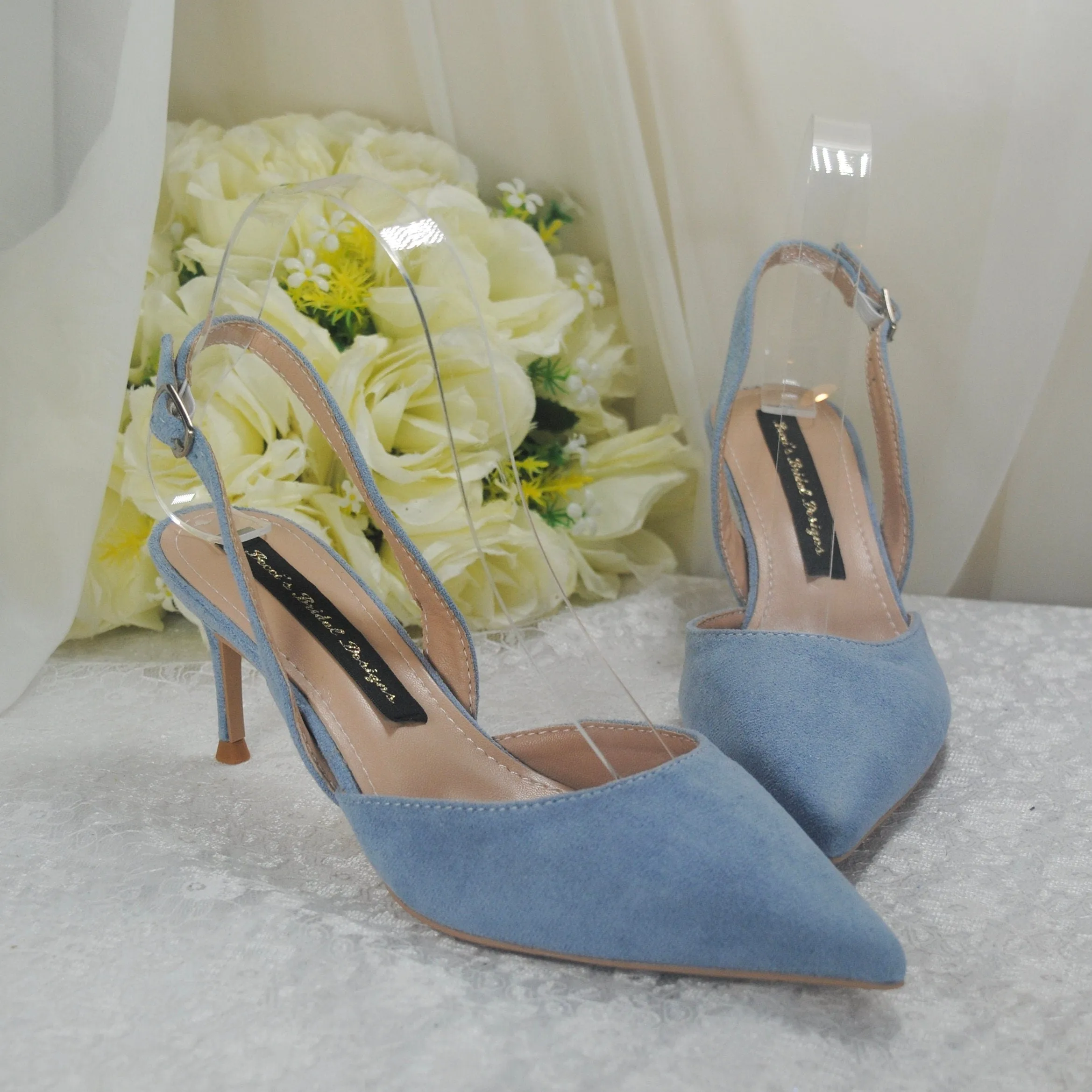 Suede Sling Back Bridal Sandal UK4/US6.5
