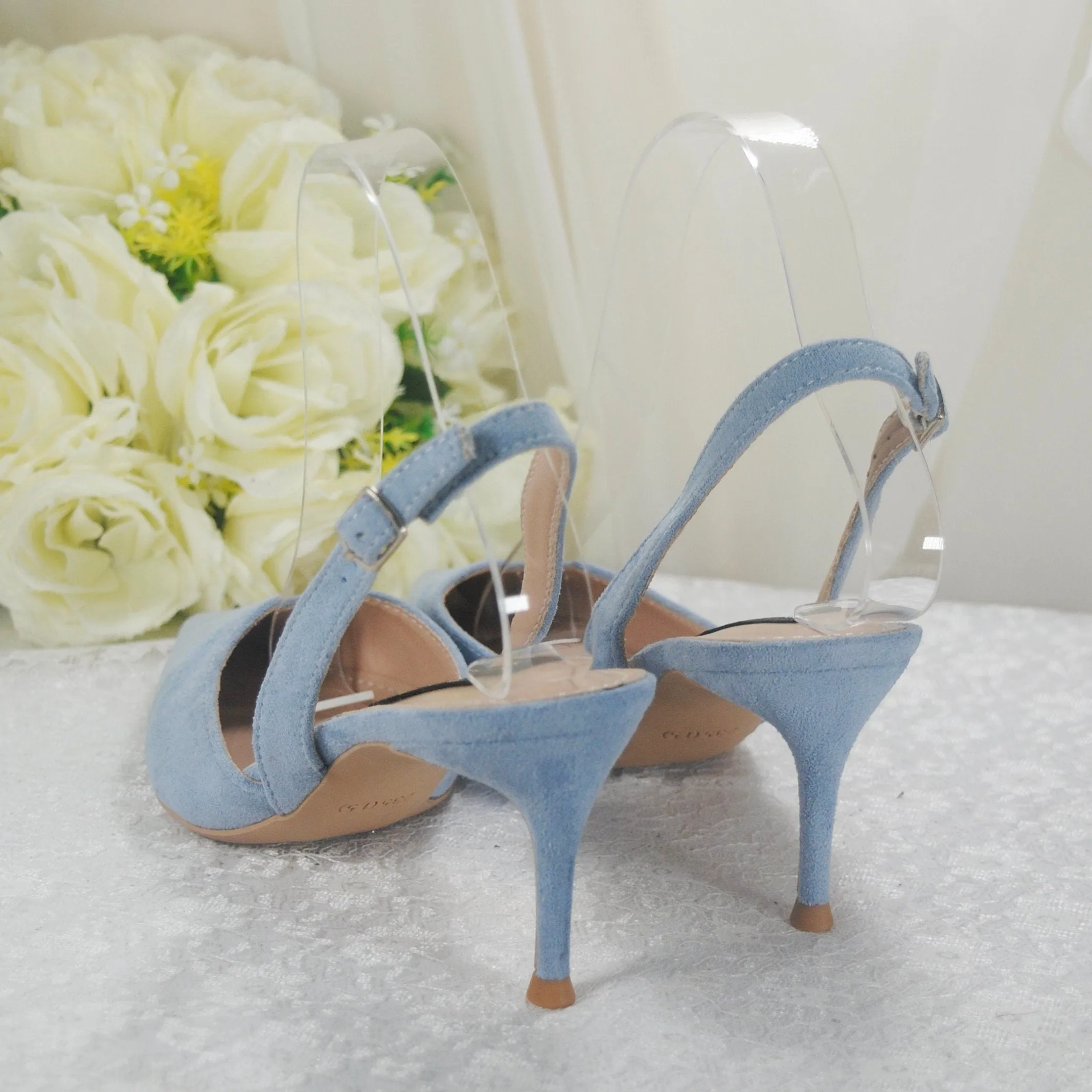 Suede Sling Back Bridal Sandal UK4/US6.5