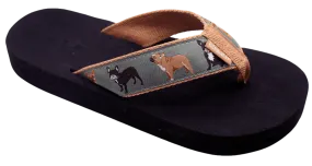 Tidewater Women's French Bulldogs Sandals