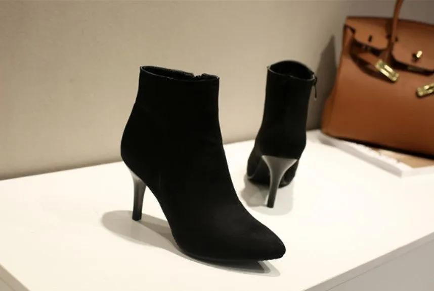 Women's Spring/Autumn High-Heeled Ankle Boots
