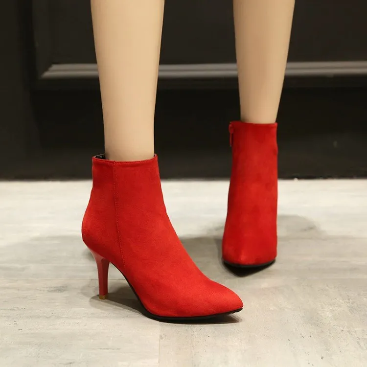 Women's Spring/Autumn High-Heeled Ankle Boots