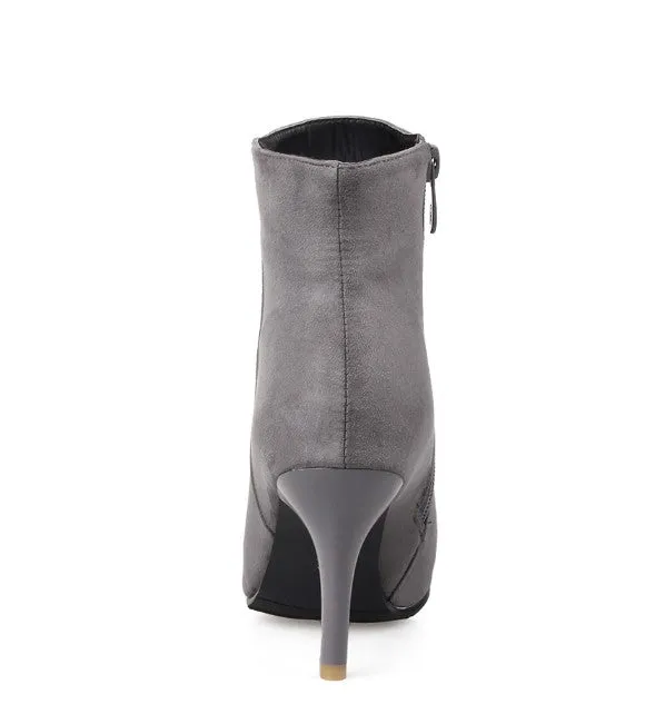 Women's Spring/Autumn High-Heeled Ankle Boots