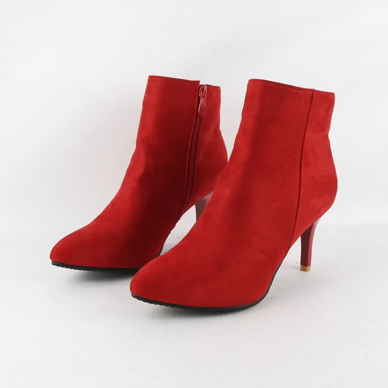 Women's Spring/Autumn High-Heeled Ankle Boots