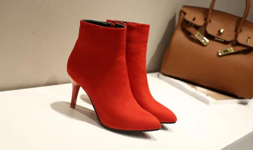 Women's Spring/Autumn High-Heeled Ankle Boots
