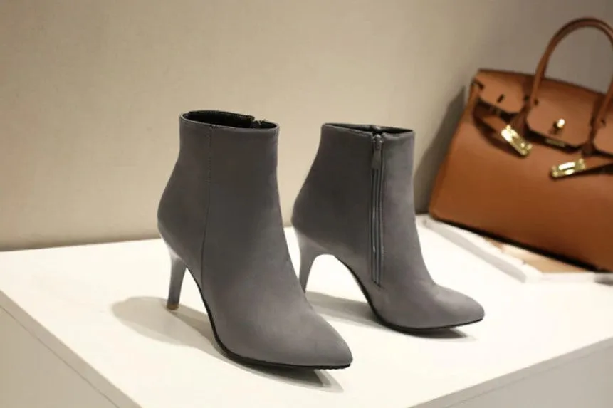 Women's Spring/Autumn High-Heeled Ankle Boots