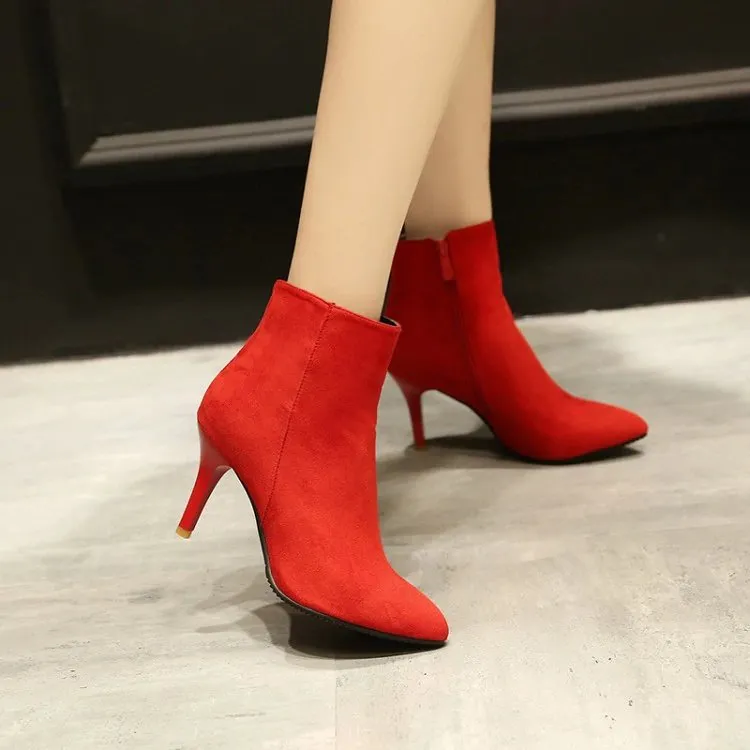 Women's Spring/Autumn High-Heeled Ankle Boots